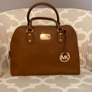 MK Leather Bowling Bag